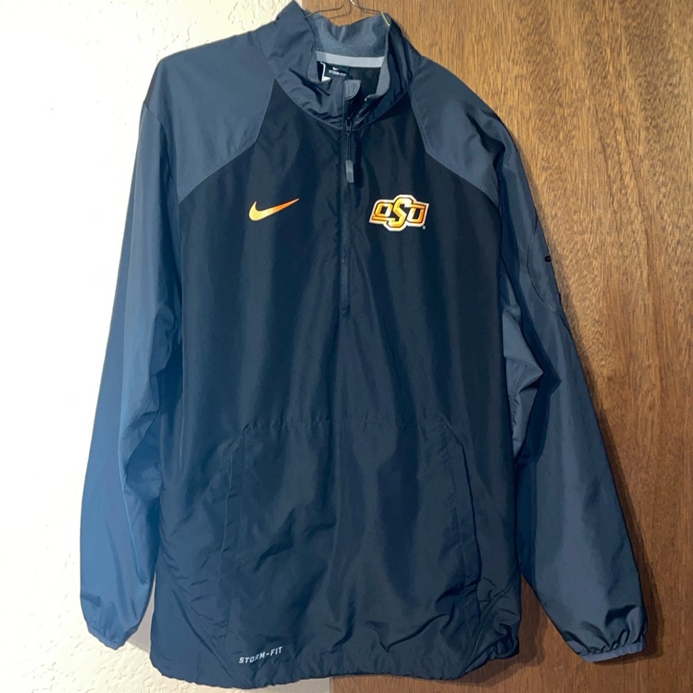 Nike Storm Fit Oklahoma State Black/Grey lightweight jacket - Size Mens XS